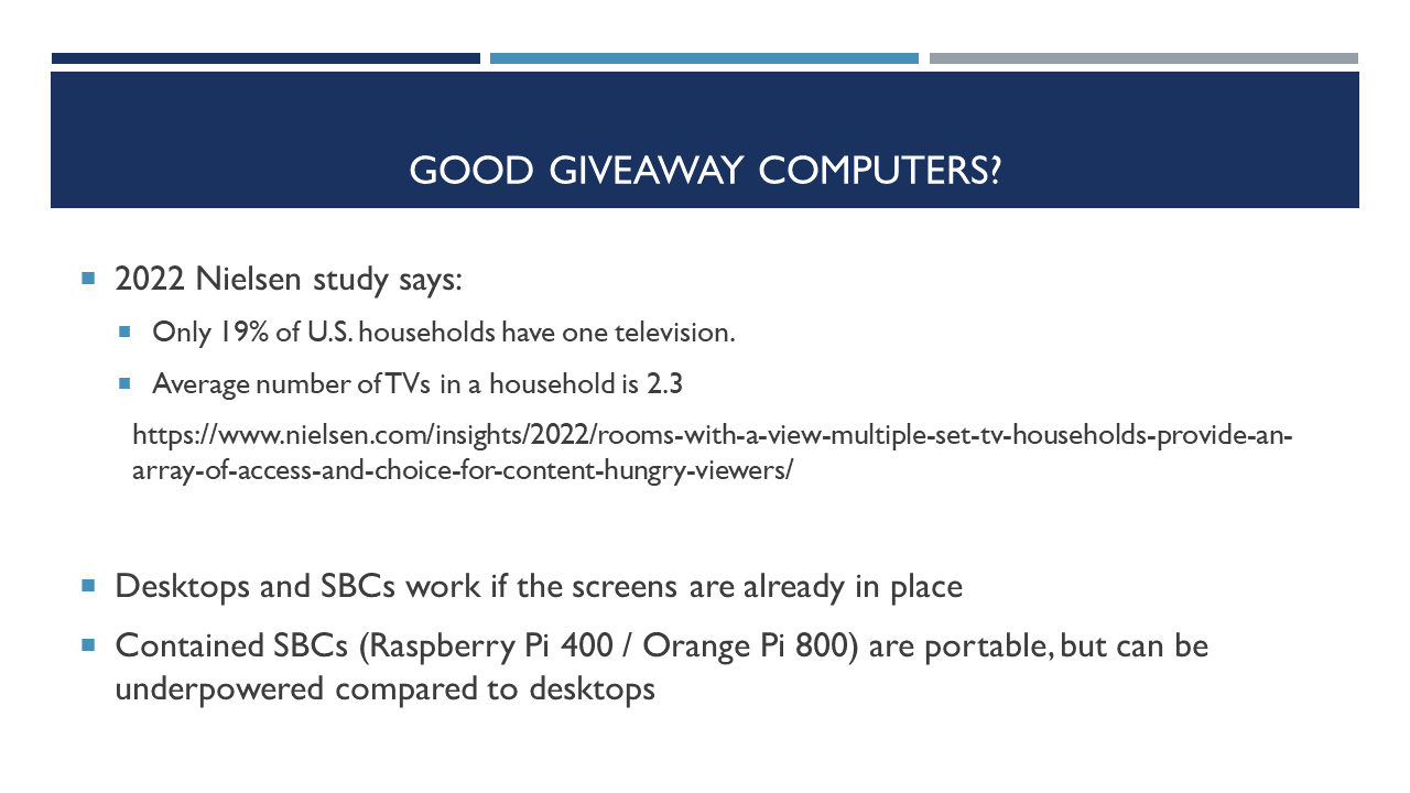 Desktops and Single Board Computers (SBCs)
